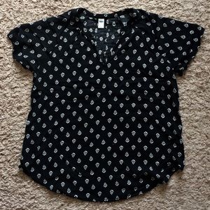 Old Navy print popover top